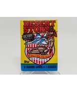 1991 Topps Desert Strorm Trading Cards Victory Series Sealed Wax Pack - $75.20 MXN