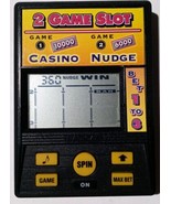 RADICA ELECTRONIC 2 GAME CASINO &amp; NUDGE SLOT GAME IN GOOD USED WORKING C... - $2.94