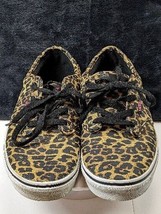 Vans Shoes Womens Size 5 Off The Wall Leopard Cheetah Print Low Lace T375 - £16.13 GBP