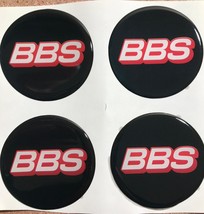 4X50 MM Silikone Stickers BBS domed for wheel rim center caps - £10.22 GBP