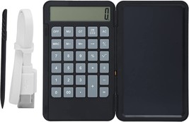 Desk Calculator With Writing Tablet, Lcd 12-Digit Display Rechargeable, ... - £31.84 GBP