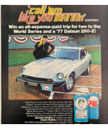 1977 RC Cola Royal Crown Datsun 280-Z Advertisement World Series Reds ML... - €43,21 EUR