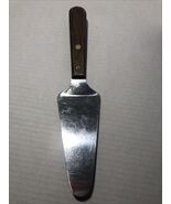 Moss Cutlery Co.NY Stainless Steel Wooden Handle  Cake Server Made In USA - $19.15 CAD