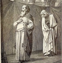 1888 Pharisee Thanks God Jesus Christ Victorian Religious Art Print Bibl... - $39.99