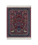 FiberLok Coaster Rug Tree of Life Persian Isfahan Inspired 5.5&quot; x 3.5&quot; U... - $218.63 MXN