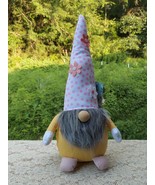 Spring Gnome 2022 Aldi Huntington Home 20 Inch Pink Polkadot Hat with Fl... - £29.45 GBP