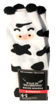New Funky Novelty Cow Print Crew Socks Fun Cowgirl Farmer Birthday Costume Party - £4.53 GBP