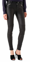 Leather Pants Leggings Size Waist High Black Women Wet S L Womens 14 6 L... - £75.37 GBP
