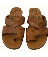 Ladies Pecan Colored Bare Traps Sandals (Mules), Toe Strap, 2 Mid Foot S... - $25.84