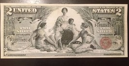 Reproduction $2 Bill Educational Note 1896 Silver Certificate Morse Fulton - £3.20 GBP