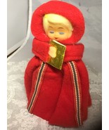 Vintage Christmas Tree Topper Caroler Choir Girl Doll Cardboard Cone Blonde - $25.72 CAD