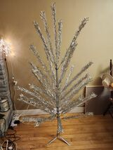 Vintage Haugh&#39;s Sapphire Silver Christmas Tree 6 foot Model 376 in Box - €307,26 EUR