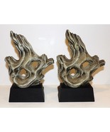 LOVELY VINTAGE PAIR OF SYROCO SYRACUSE NY DRIFTWOOD/BRANCH 8&quot; BOOKENDS - $87.88 CAD