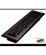 Decor Grates AJH212-C Oriental Floor Register, 2x12 Inches, Bronze - $17.49 CAD