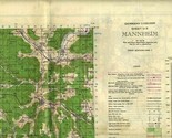 Mannheim Germany 1943 War &amp; Navy Dept Map First Edition U-3 England Map ... - $248.12