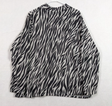 Terra Sky Womens Top Animal Print Long Sleeve Size 2X Recycled Polyester... - £11.42 GBP