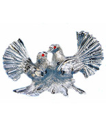 Aluminium Oxidize Love bird Pigeon carving work Showpiece Decorative Fig... - €29,57 EUR