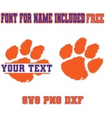  Tiger Paw SVG cut File, Clemson, Paw, Svg, Cricut, Cat Paw Sublimation ... - $1.30