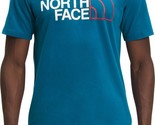 The North Face Half Dome Logo Graphic Tee in Banff Blue -Size Small - £16.77 GBP