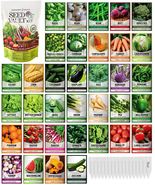 Survival Vegetable Seeds Garden Kit Over 16,000 Seeds Non-GMO and Heirlo... - $43.42