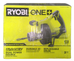 For Parts - Ryobi P4002 18v Hybrid 25&#39; Drain Auger -READ- - £30.75 GBP