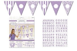 AMSCAN PERSONALIZED Lilac BANNER KIT for BRIDAL SHOWERS ~ WEDDINGS Lavender - £6.61 GBP