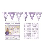 AMSCAN PERSONALIZED Lilac BANNER KIT for BRIDAL SHOWERS ~ WEDDINGS Lavender - £6.65 GBP