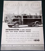 GENERAL MOTORS CAB OVER ENGINE TRUCK FORTUNE MAGAZINE AD CLIPPING VINTAG... - $24.99