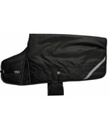 XS Extra Small Black Waterproof Winter Dog Blanket Coat w/ Reflective St... - £14.75 GBP