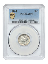 1942/1 10C PCGS AU50 - $1,171.28