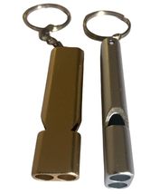 2 x Double Tube Metal Survival Whistle Emergency Distress Safety Equipme... - £16.32 GBP