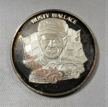 Rusty Wallace NASCAR .999 Silver 1 Toz. Nicely Toned AK481 - £30.76 GBP