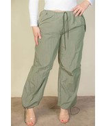 Women&#39;s Plus Size Drawstring Waist Parachute Pants - $491.33 MXN