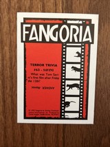 Comic Images Starlog Fangoria Trading Card 1992 Friday The 13th Horror M... - $4.99