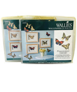 Butterfly WALLIES 50 Pre-Pasted Wallpaper Cut Outs Decals Swallowtail Ag... - £11.84 GBP