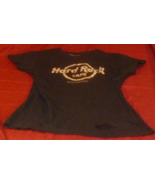 VINTAGE HARDROCK CAFE BARCELONA Y2K RHINESTONE BLACK SHORT SLEEVE T SHIRT S - €12,66 EUR