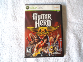 Xbox 360 Live Guitar Hero Aerosmith Game - £11.95 GBP
