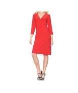 Women&#39;s cocktail work day night cruise party jersey knit red short Dress... - $42.49