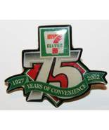 7-11 Eleven Collectible Pinback Pin 75 Years of Convenience 1927 2002 - £17.55 GBP