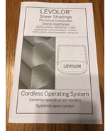Levolor Sheer Shadings Cordless Operating System Instructions Only Ships... - $29.58