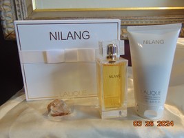 Nilang By Lalique Women Perfume 3.3oz Edp &amp; 5oz Shower Gel Gift Set New - £79.12 GBP