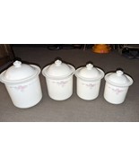 Pfaltzgraff Wyndham #502 Large Canister Discontinued Tableware Flowers S... - €111,78 EUR