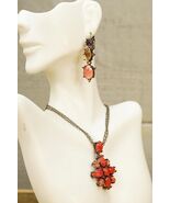 Estate Jewelry Joan Rivers Classic Collection Christmas Red Star Necklac... - $34.64