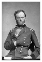 William T. Sherman Civil War Union General In Uniform Portrait 4X6 Photograph - £7.71 GBP