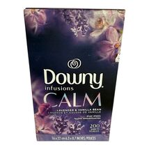 Downy Infusions Calm Dryer Sheets Lavender &amp; Vanilla Bean 200 Sheets New - $45.49 CAD