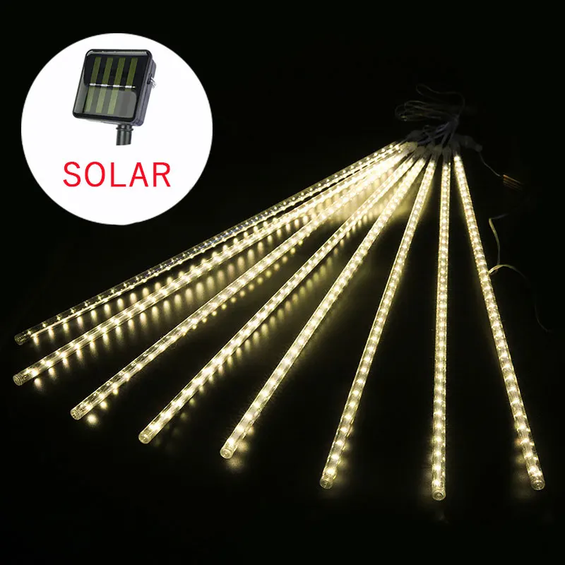 Solar Meteor Shower Lights Solar Tree Lights, Solar Christmas Lights Outdoor Wat - £67.88 GBP