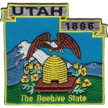 Utah State Map Patch 3&quot; - £5.63 GBP