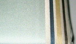 Allen + Roth NORTHFIELD Aqua Stripe Tan Blue Thermal Panel Drape Curtain... - £22.73 GBP