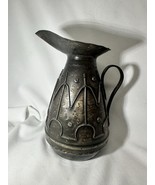 Vintage French Arts &amp; Crafts Style Handmade Metal Pitcher  - $95.00