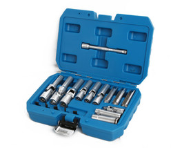 3/8&quot; 1/4&quot; Dr Glow Plug Removal Deep Socket Set Psg Thin Slotted Tool Joi... - £48.74 GBP